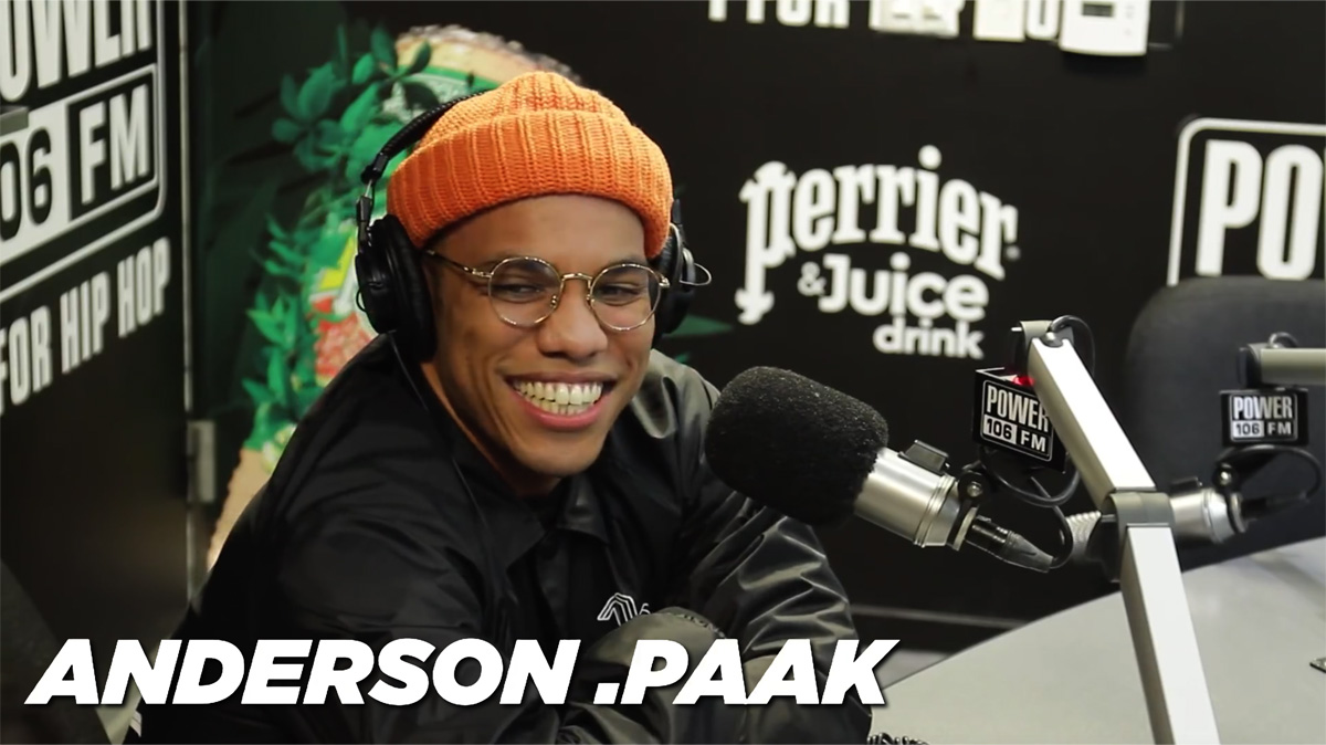 Anderson .Paak On Screen Perrier Inclusion